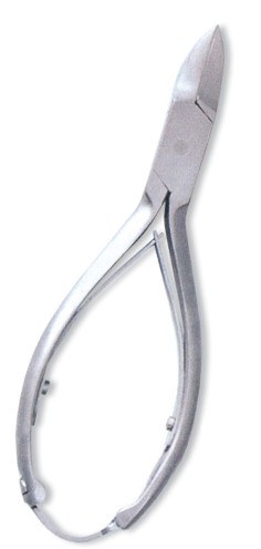 Nail Cutter, Double Spring w/lock. Mirror RMInish.