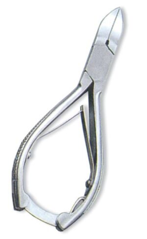 Nail Cutter, Double Spring w/lock. Mirror RMInish.