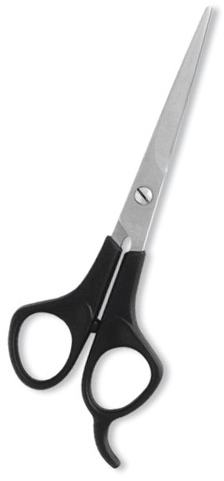 Hair Cutting Scissor. Plastic handle Satin Finish.