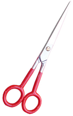 Hair Cutting Scissor. Plastic handle Satin Finish.